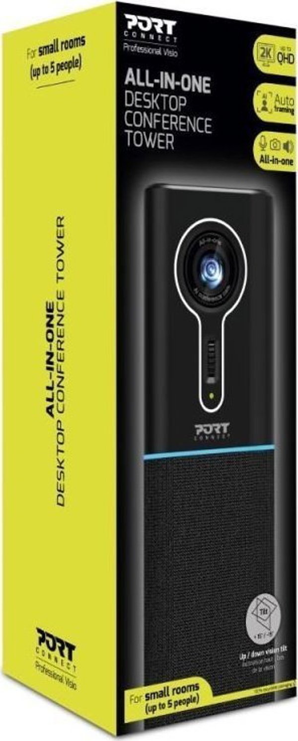 Port Designs 902004 Desktop Conference Tower 2K – Κάμερα Web Συνεδριάσεων