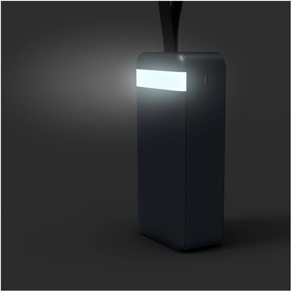 PORT CONNECT External USB-C battery integrated lamp | 30000 mAh | Blue