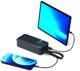 PORT CONNECT External USB-C battery integrated lamp | 30000 mAh | Blue