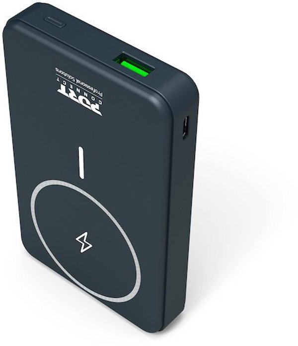 Power Bank Port Designs 907005 Λιθίου Πολυμερούς 10000 mAh Ασύρματη Φόρτιση Μαύρος