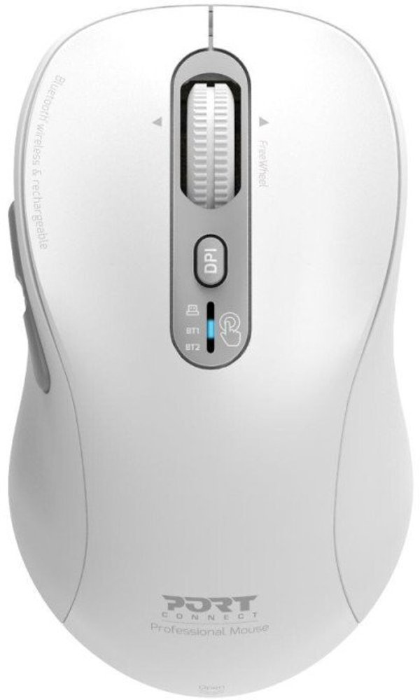 Port MOUSE RECHARGEABLE BLUETOOTH PRO USB-C & USB-A White