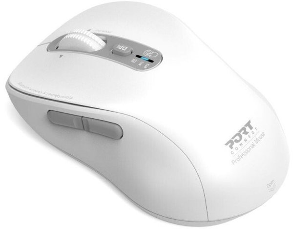 Port MOUSE RECHARGEABLE BLUETOOTH PRO USB-C & USB-A White