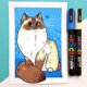 Uni-Ball Μαρκαδόρος Posca PC-1MR, Λεπτή Άκρη, Μωβ, 1 Τεμάχιο