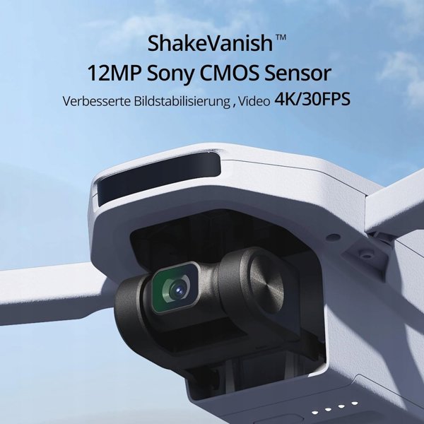 Dron Potensic ATOM SE Fly More Combo με κάμερα 4K και σύστημα σταθεροποίησης EIS, βάση φόρτισης