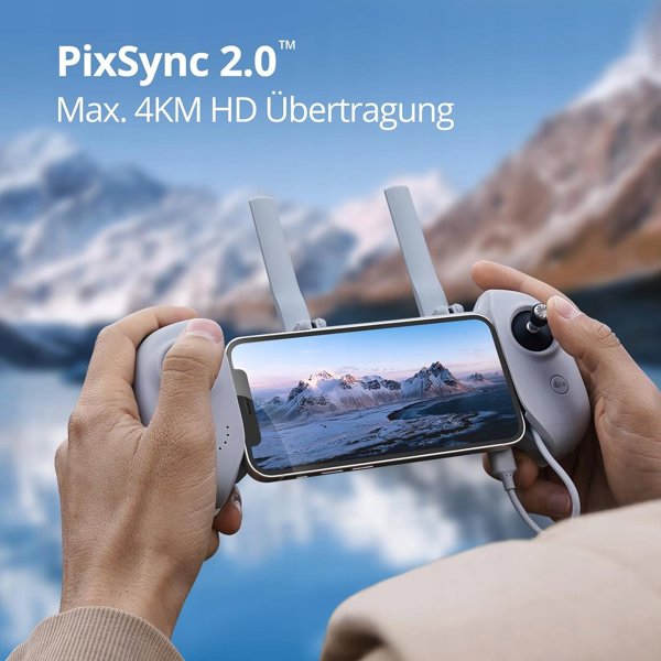 Dron Potensic ATOM SE Fly More Combo με κάμερα 4K και σύστημα σταθεροποίησης EIS, βάση φόρτισης