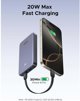Powerbank 10000mAh UGREEN PB507 20W PD USB + USB-C (szary)
