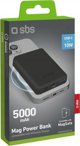 Φορητός φορτιστής SBS Mobile SBS Powerbank 5.000 mAh USB-C/MagSafe 10 W μαύρο