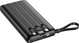 Veger Power Bank C10 10.000mAh με Ενσωματωμένα Καλώδια (Micro, Type-C, Lightning) - Μαύρο