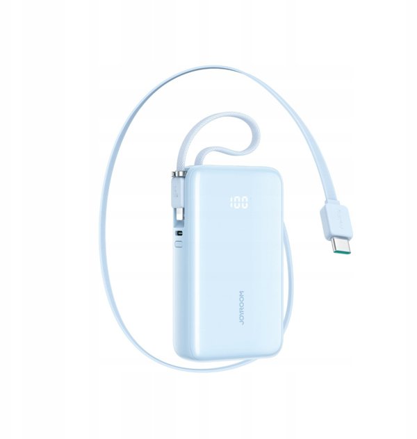 Powerbank Joyroom JR-PR2L 10000mAh 35W με Ενσωματωμένα Καλώδια USB-C και Lightning - Μπλε
