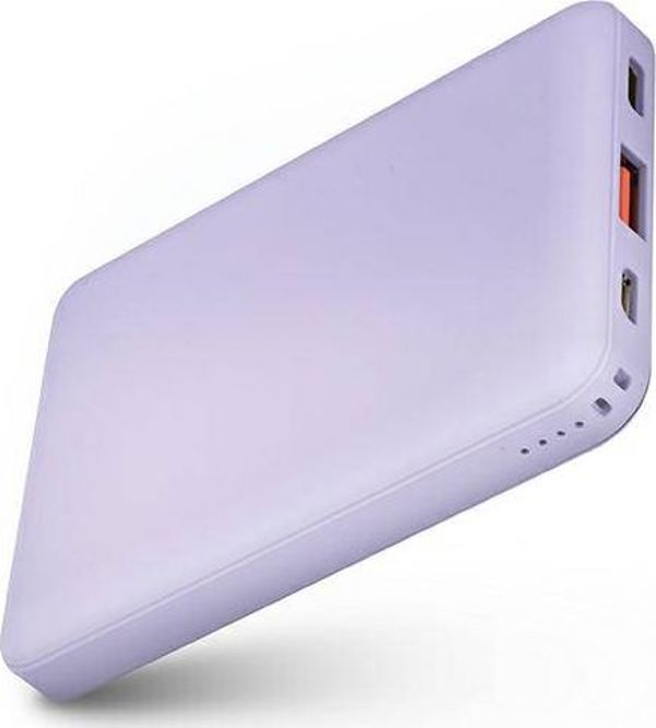 Uniq Fuele Mini Powerbank 8000mAh 18W USB-C, Ταχεία Φόρτιση, Μωβ
