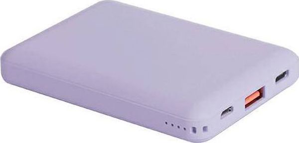 Uniq Fuele Mini Powerbank 8000mAh 18W USB-C, Ταχεία Φόρτιση, Μωβ