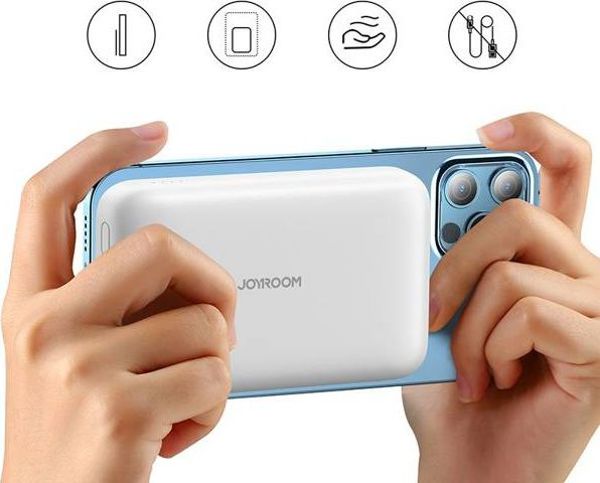 Φορητός φορτιστής JOYROOM JR-W020 Mini Magnetic MagSafe Ασύρματος 10000mAh Μαύρο