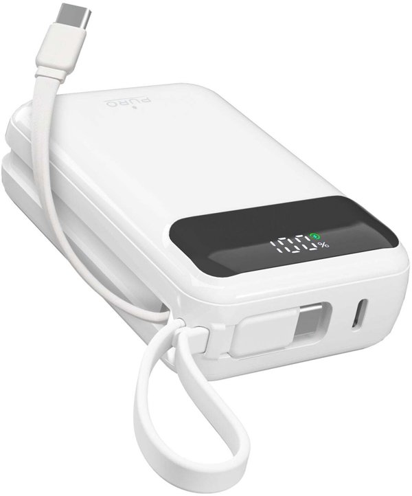 Powerbank Puro Enerģijas krātuve Puro PowerDuo 10000mAh 20W PD USB-C 8018417537127 PUFCBB10C2CHDWHI (8018417537127)