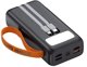 Powerbank Denmen DP31 30000mAh 4xUSB Τύπος-C PD Φακός Μαύρο