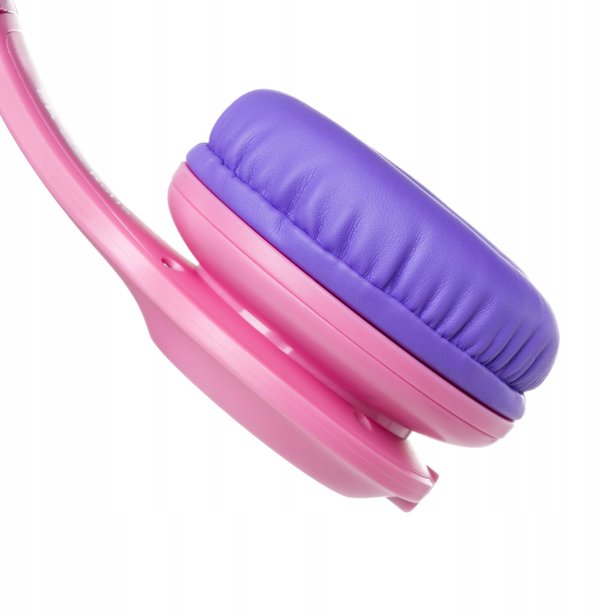 PowerLocus Wired Headphones PLED Wired Kids Pink