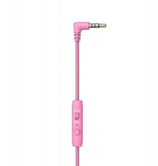 PowerLocus Wired Headphones PLED Wired Kids Pink