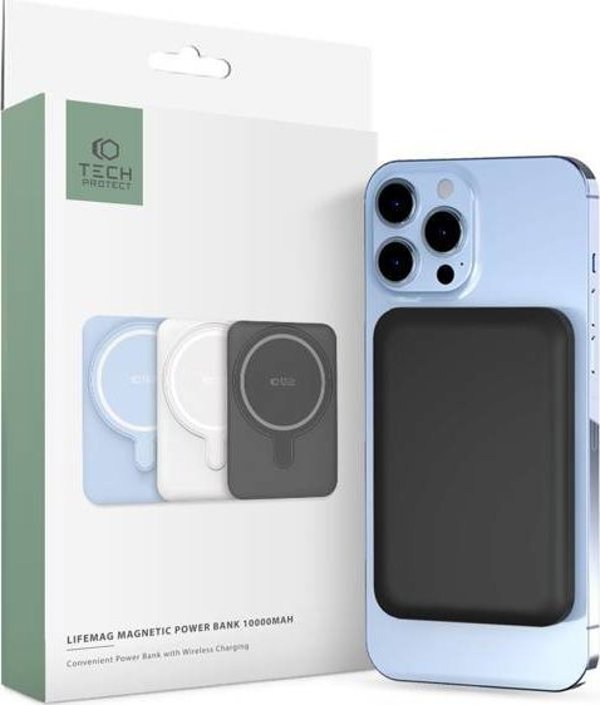 Tech-Protect Powerbank PB11 LifeMag 10000mAh με MagSafe, 15W, Μαύρο
