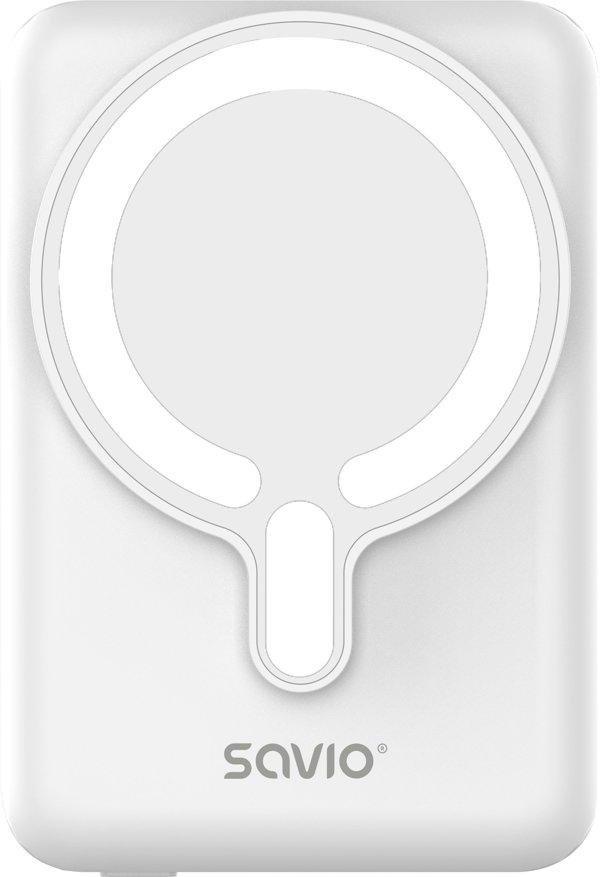 Savio Magnetic Power Bank 10000mAh 20W White - BA-13