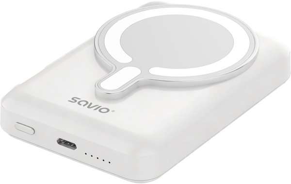 Savio Magnetic Power Bank 10000mAh 20W White - BA-13