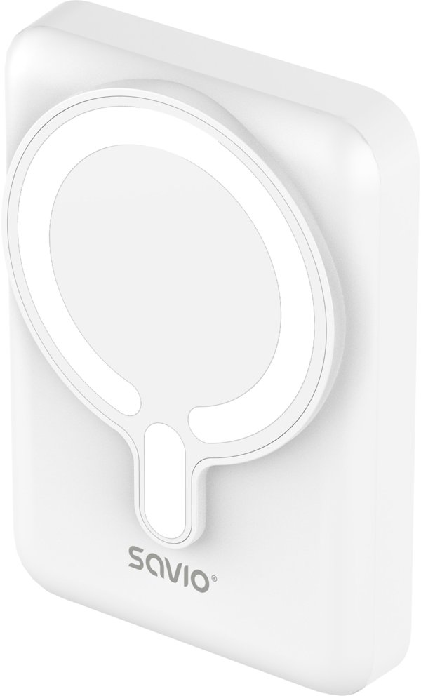Savio Magnetic Power Bank 10000mAh 20W White - BA-13