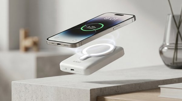 Savio Magnetic Power Bank 10000mAh 20W White - BA-13