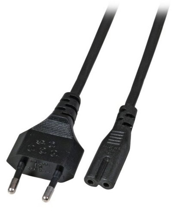 POWER CORD EU-C7 180 BLACK 5M
