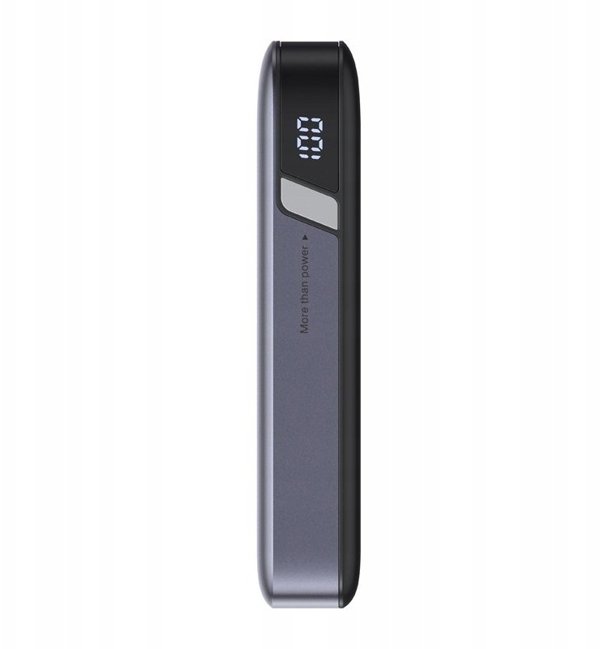 Powerbank 10000mAh UGREEN PB527 30W wbudowany kabel USB-C oraz ladowarka magnetyczna do Apple Watch szary