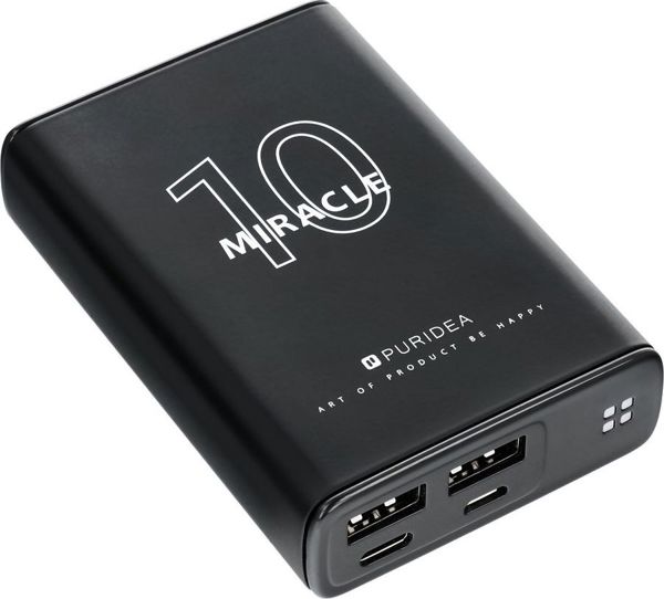 Powerbank Puridea S15 10000 mAh Μαύρο