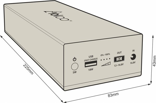 Yolco Powerbank Yopowerbank CSX5 Εξωτερική Μπαταρία Φόρτισης 5902721194226
