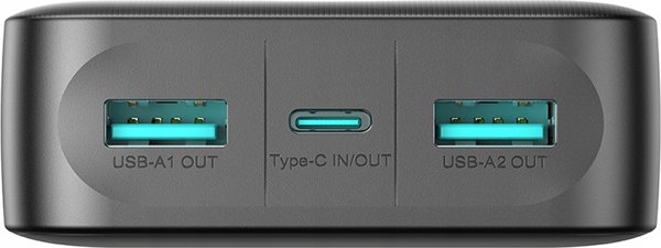 Joyroom Powerbank JR-PBF14 20000mAh 2.4A με 2 Θύρες USB-A & 1 USB-C - Μαύρο