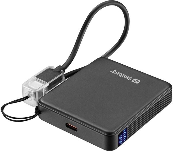 Sandberg Powerbank Nano 5000 PD 20W, Φορητός Φορτιστής, Μαύρο