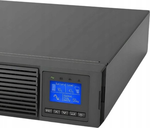 PowerWalker UPS VFI 1500 LICR IoT, On-line 1500VA, 8x IEC C13, USB, RS-232, LCD, Rack 2U