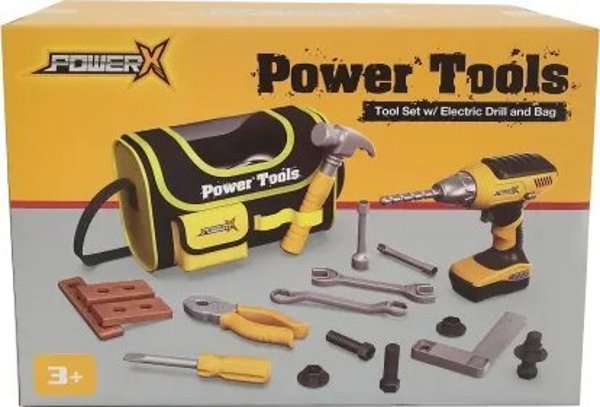 Σετ εργαλείων POWER X με ηλεκτρικό τρυπάνι και τσάντα εργαλείων