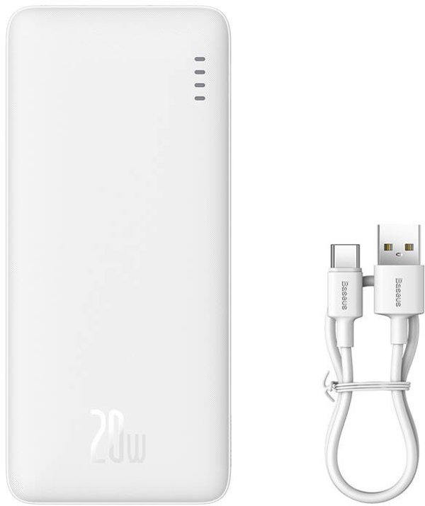 Baseus Airpow Powerbank 10000mAh 20W - Φορητός Φορτιστής για Smartphone - Λευκό