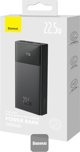 Powerbank Baseus Baseus Star-Lord Digital Display Fast Charge Power Bank 30000mAh 22.5W Black（With Simple Series Charging Cable USB to Type-C 3A 0.3m Black）Overseas Edition