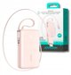 Powerbank Joyroom JR-PR2L 10000mAh 35W με ενσωματωμένα καλώδια USB-C - ροζ