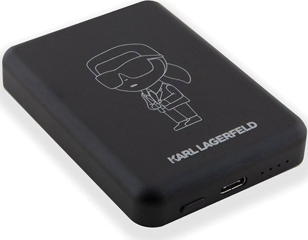 Powerbank Karl Lagerfeld Karl Lagerfeld Powerbank indukcyjny KLPBM5KIOTTGK 5000mAh czarny/black NFT Outline Ikonik MagSafe