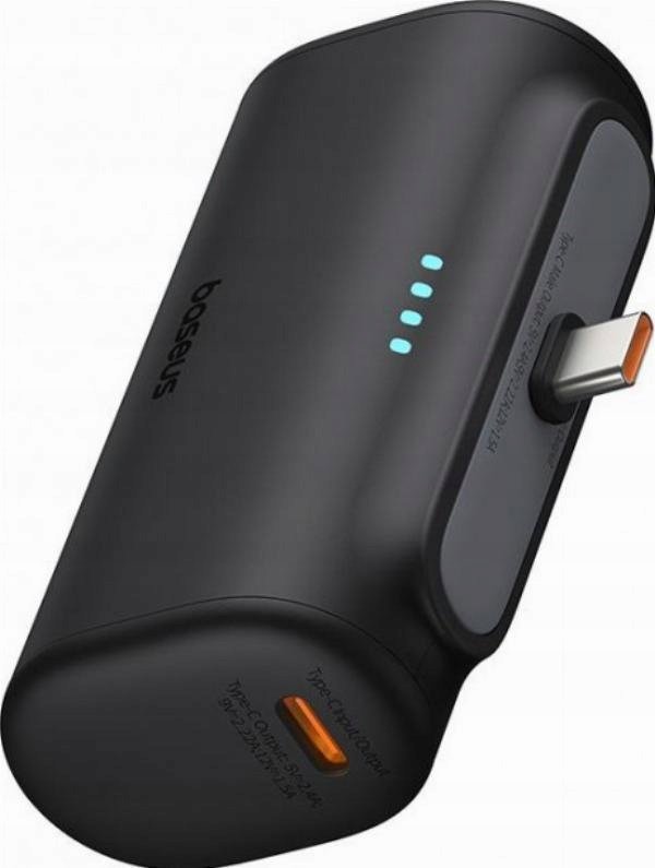 Powerbank Baseus Compact 5000mAh, 20W, USB-C (czarny)