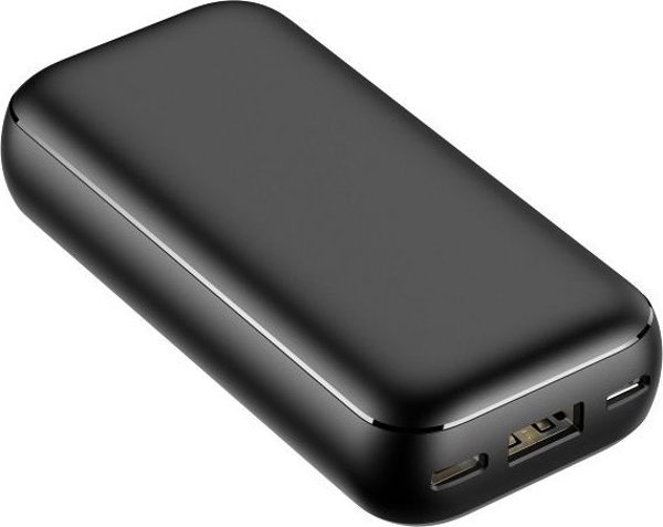 Veger S10 Power Bank 10000mAh, PD 20W & QC 18W, Γρήγορη Φόρτιση 3 Συσκευών, Μαύρο