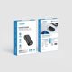 Veger S10 Power Bank 10000mAh, PD 20W & QC 18W, Γρήγορη Φόρτιση 3 Συσκευών, Μαύρο