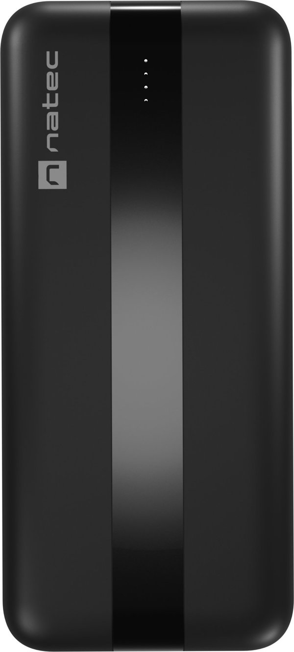 Natec Trevi Powerbank 20000mAh, Φορητός Φορτιστής με Πολλαπλές Θύρες, Μαύρο