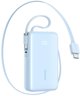 Powerbank Joyroom JR-PR2L 10000mAh 35W με ενσωματωμένο καλώδιο USB-C και καλώδιο USB-C μπλε