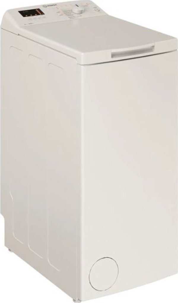 Πλυντήριο Ρούχων Indesit BTW S60400 PL/N, 6kg, 1000 Στροφές, Άνω Φόρτωση, Λευκό