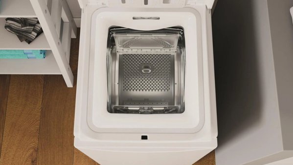 Πλυντήριο Ρούχων Indesit BTW S60400 PL/N, 6kg, 1000 Στροφές, Άνω Φόρτωση, Λευκό