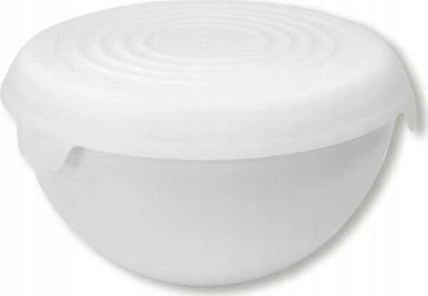 Practic Πλαστικό Μπολ Κουζίνας Με Καπάκι, 1.5L, Λευκό