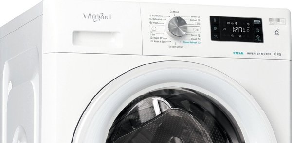 Πλυντήριο Ρούχων Whirlpool FFB 8258 WV EE, 8kg, Τεχνολογία 6ης Αίσθησης, Λευκό