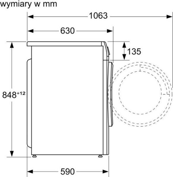 Bosch WNA13401PL Πλυντήριο-Στεγνωτήριο Ρούχων με Τεχνολογία Ατμού και SpeedPerfect, Λευκό