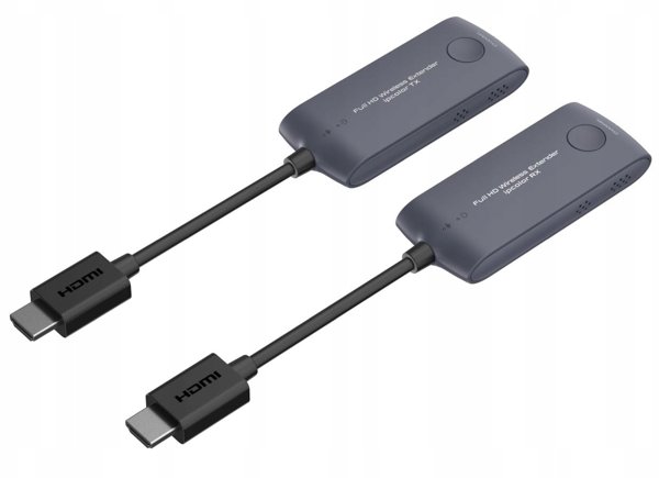 PREMIUMCORD HDMI Wireless extender, Mini, FULL HD 1080p na 20m, Šedá