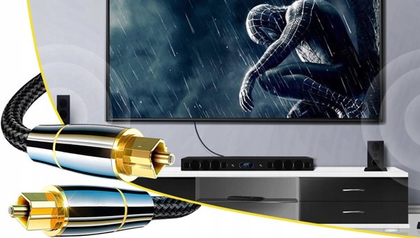 PremiumCord optický audio kabel Toslink, OD:7mm, Gold-metal design + Nylon, 0.5m
