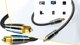 PremiumCord optický audio kabel Toslink, OD:7mm, Gold-metal design + Nylon, 0.5m